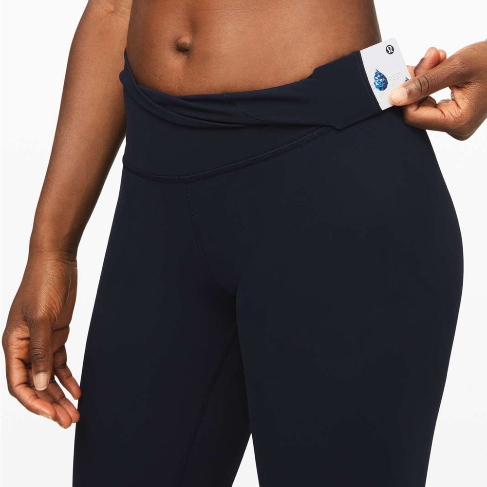 Lululemon Wunder Under Crop Leggings High-Rise Full-On Luxtreme 23" True Navy - Picture 4 of 9